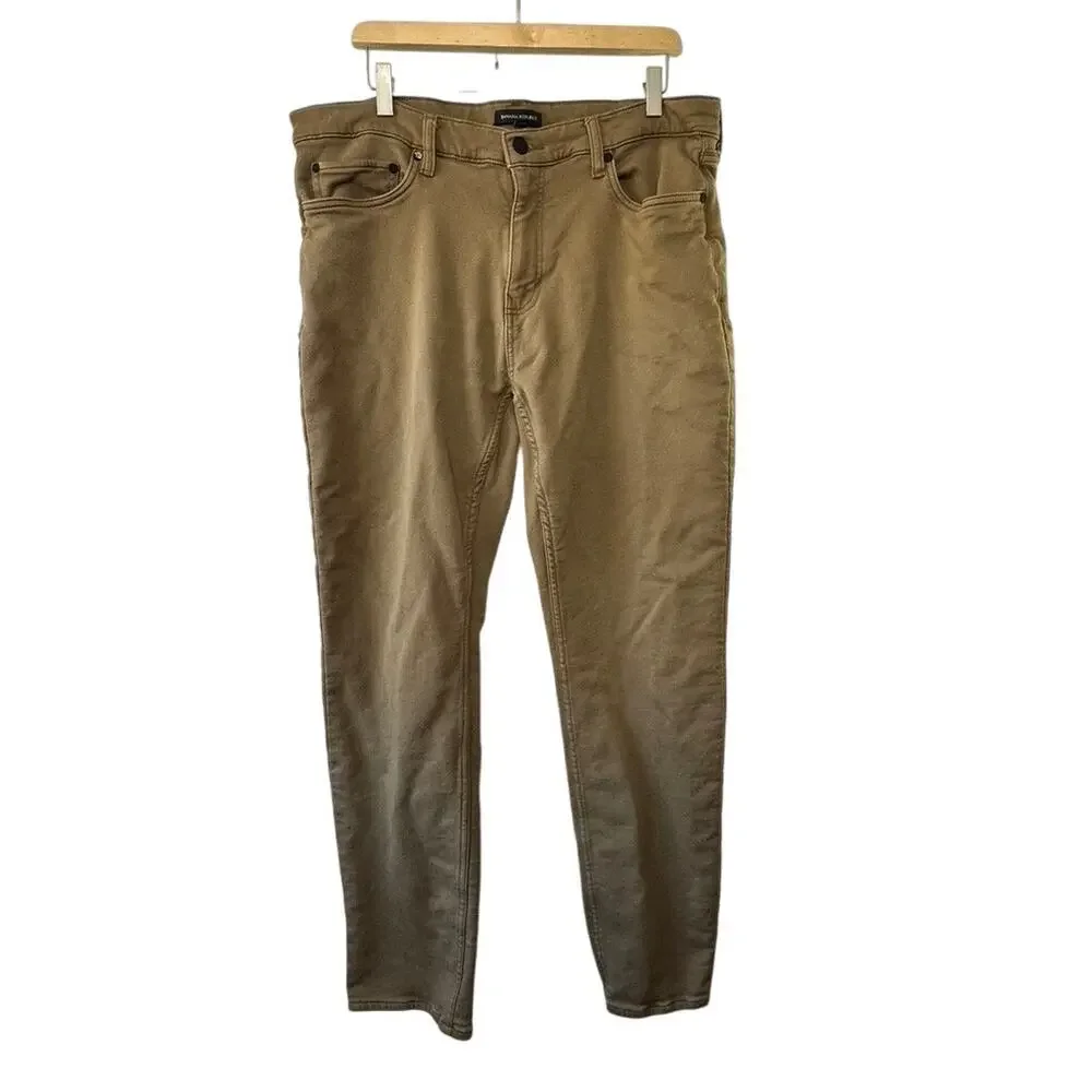 Banana Republic Brown Straight Fit Pants Men's 36x32